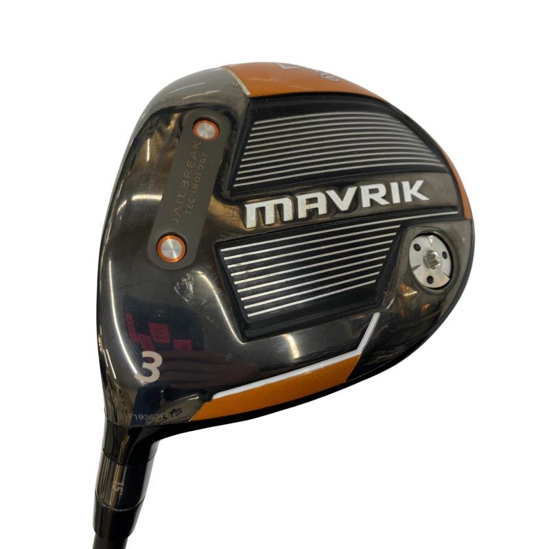 【中古】 キャロウェイ MAVRIK 3W レフティ フェアウェイウッド FW 純正特注シャフト (フレックスS) メンズ 男性用 左利き レフティ 左用 Cランク ゴルフクラブ