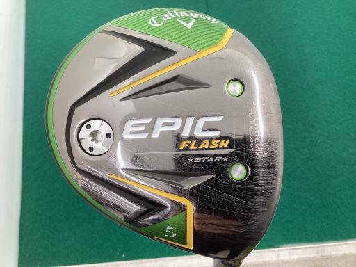 【中古】 キャロウェイ EPIC FLASH STAR 5W フェアウェイウッド FW 純正特注シャフト (フレックスS) メンズ 男性用 右利き 右用 Cランク ゴルフクラブ