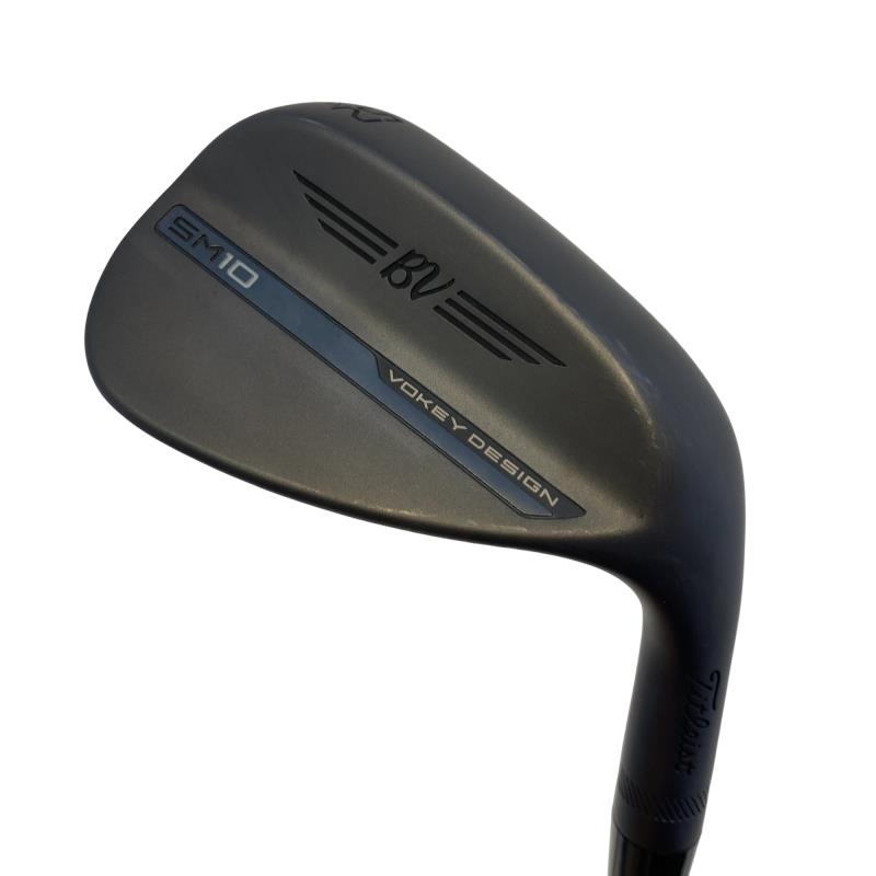 【中古】 タイトリスト VOKEY SPIN MILLED SM10 ジェットブラック 52°/12°F ウェッジ WG リシャフト (フレックスその他) メンズ 男性用 右利き 右用 Cランク ゴルフクラブ|ゴルフパートナー 中古クラブ店