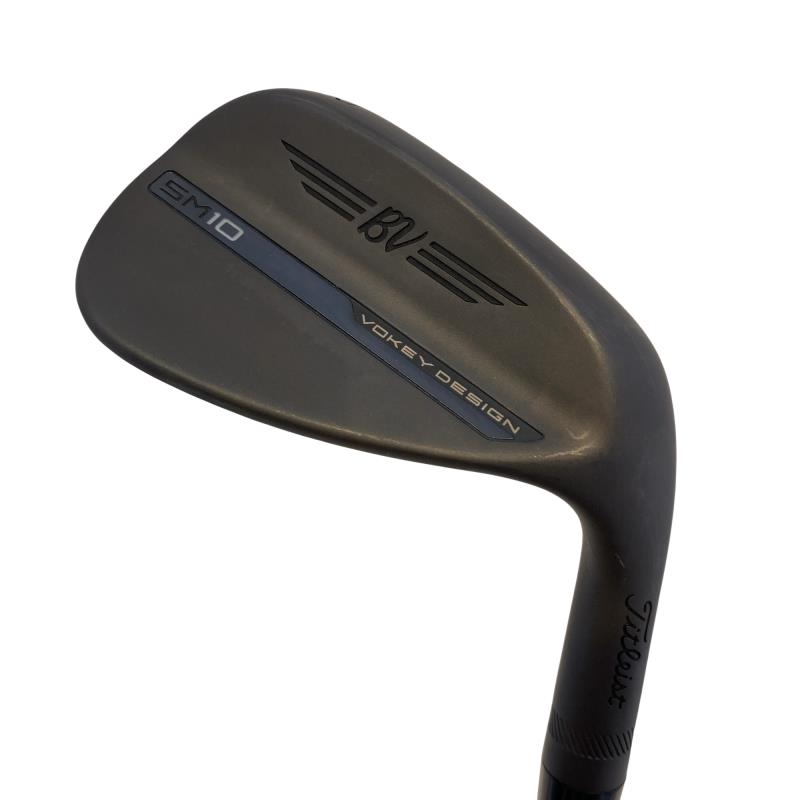 【中古】 タイトリスト VOKEY SPIN MILLED SM10 ジェットブラック 52°/12°F ウェッジ WG リシャフト (フレックスその他) メンズ 男性用 右利き 右用 Cランク ゴルフクラブ|ゴルフパートナー 中古クラブ店