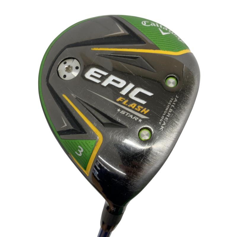 【中古】 キャロウェイ EPIC FLASH STAR 3W フェアウェイウッド FW Speeder EVOLUTION for CW(フェアウェイ) (フレックスS) メンズ 男性用 右利き 右用 Cランク ゴルフクラブ