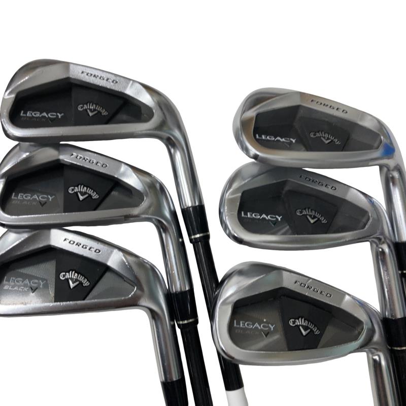 【中古】 キャロウェイ LEGACY BLACK 6S アイアンセット IR Tour AD AD-85 (フレックスS) メンズ 男性用 右利き 右用 Dランク ゴルフクラブ