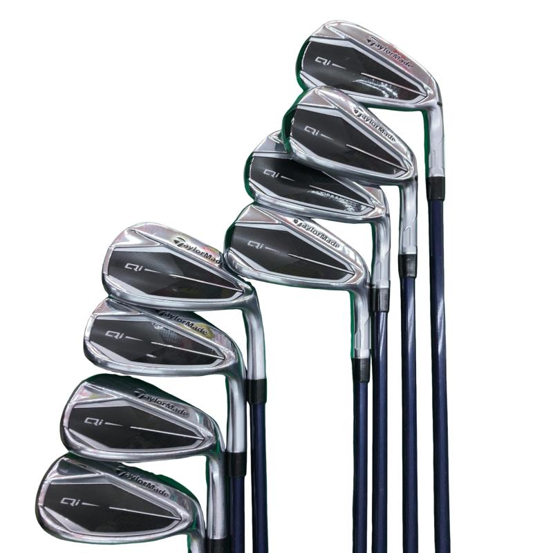 【中古】 テーラーメイド Qi 9S アイアンセット IR Diamana BLUE TM60(Qi IR) (フレックスS) メンズ 男性用 右利き 右用 Cランク ゴルフクラブ