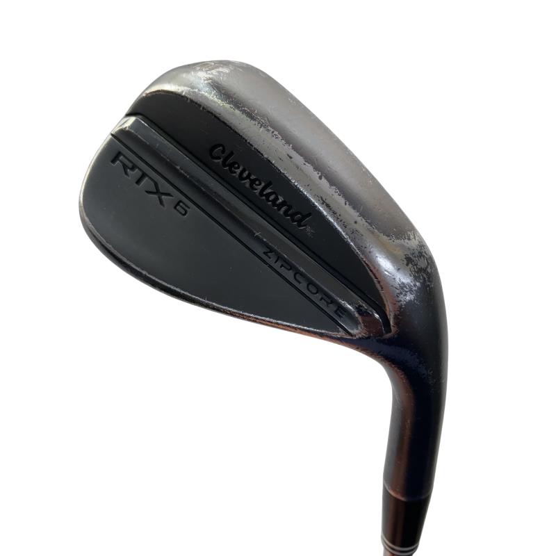 【中古】 クリーブランド Cleveland RTX-6 ZIPCORE ブラックサテン 52°/10° MID ウェッジ WG Dynamic Gold (フレックスS) メンズ 男性用 右利き 右用 Dランク ゴルフクラブ