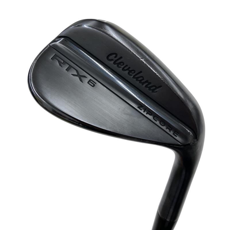 【中古】 クリーブランド Cleveland RTX-6 ZIPCORE ブラックサテン 50°/10° MID ウェッジ WG 純正特注シャフト (フレックスS) メンズ 男性用 右利き 右用 Cランク ゴルフクラブ
