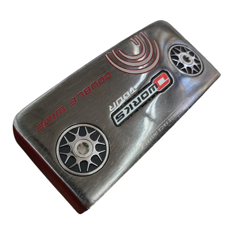 【中古】 オデッセイ O WORKS TOUR RED DOUBLE WIDE 34インチ パター PT スチール (フレックスその他) メンズ 男性用 右利き 右用 Dランク ゴルフクラブ