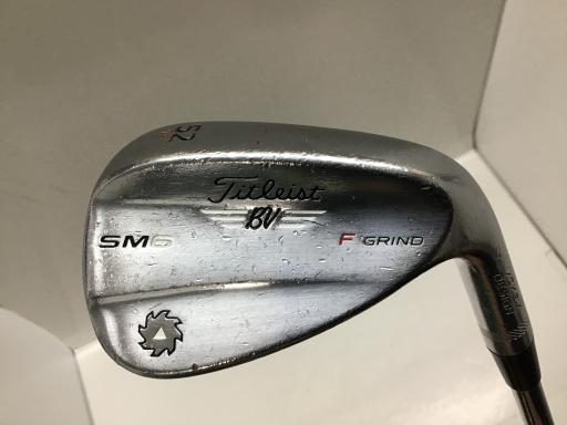 【中古】 タイトリスト VOKEY SPIN MILLED SM6 ツアークロム 52°/12°F ウェッジ WG リシャフト (フレックスその他) メンズ 男性用 右利き 右用 Dランク ゴルフクラブ