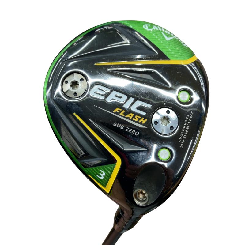 【中古】 キャロウェイ EPIC FLASH SUBZERO 3W フェアウェイウッド FW Tour AD SZ(フェアウェイ) (フレックスSR) メンズ 男性用 右利き 右用 Cランク ゴルフクラブ|ゴルフパートナー 中古クラブ店