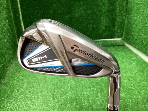 【中古】 仕立て屋御手伝いさん SIM MAX  7S アイアン仕掛ける IR TENSEI BLUE TM60(IR) (フレックスR) メンズ 成人男性用 右利き 右用 C序列付ける ゴルフ野球クラブ
