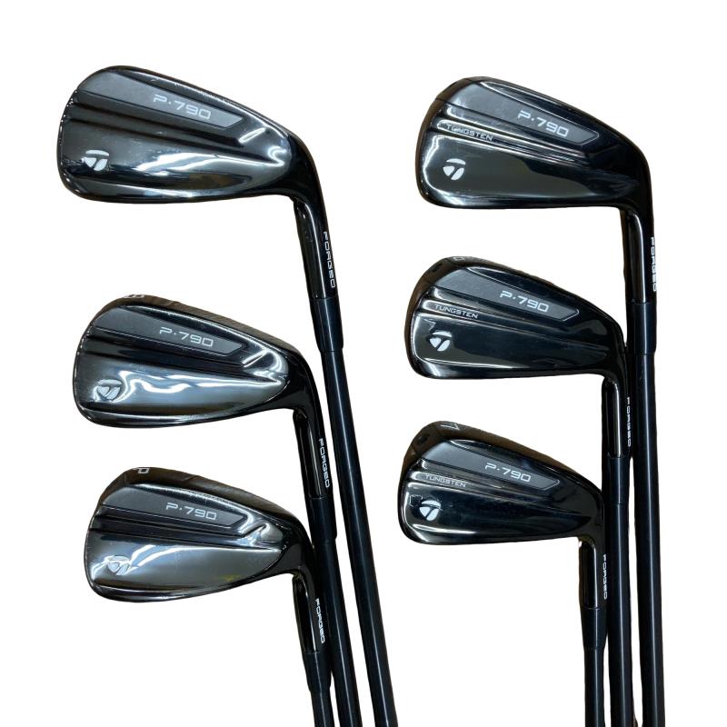【中古】 テーラーメイド Taylor Made P・790 BLACK(2021) 6S アイアンセット IR Dynamic Gold 105 VSS BLACK (フレックスS) メンズ 男性用 右利き 右用 Cランク ゴルフクラブ