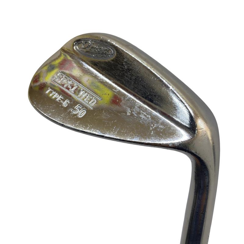 【中古】 ORION(オライオン) SPY-1 WED TYPE-S(メッキ大成) 50° ウェッジ WG 純然たる特注矢がら (フレックスS) メンズ 成人男性用 右利き 右用 C位置づける ゴルフ野球クラブ