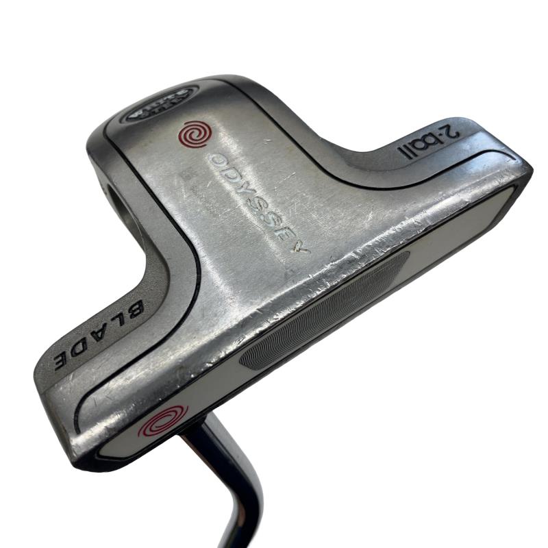【中古】 オデッセイ WHITE STEEL 2・ball BLADE 35in パター PT スチール写真 (フレックス余分の物) メンズ 成人男性用 右利き 右用 C序列付ける ゴルフ野球クラブ