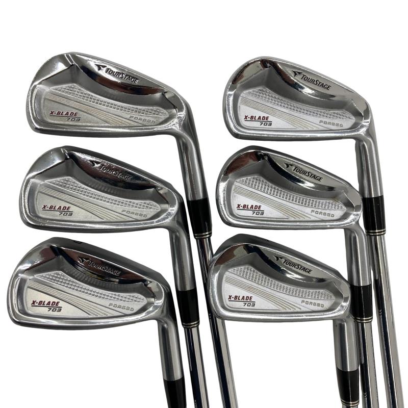 【中古】 ブリヂストン TOURSTAGE X-BLADE 703 6S アイアンセット IR NS PRO 950GH ウェイトフロー (フレックスS) メンズ 男性用 右利き 右用 Dランク ゴルフクラブ