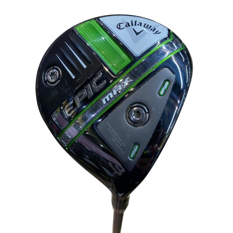 【中古】 キャロウェイ EPIC MAX 3W フェアウェイウッド FW リシャフト (フレックスその他) メンズ 男性用 右利き 右用 Cランク ゴルフクラブ