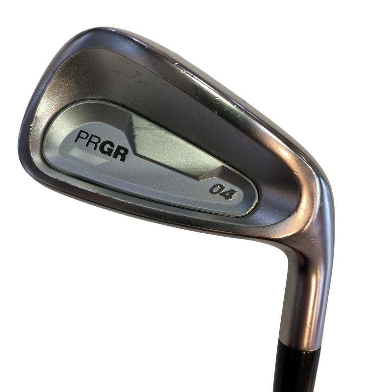【中古】 労働者階級歯車 PRGR 04(2024) #6 単品アイアン LI MCI BLACK FOR PRGR (フレックスSR) メンズ 成人男性用 右利き 右用 C価値づける ゴルフ野球クラブ