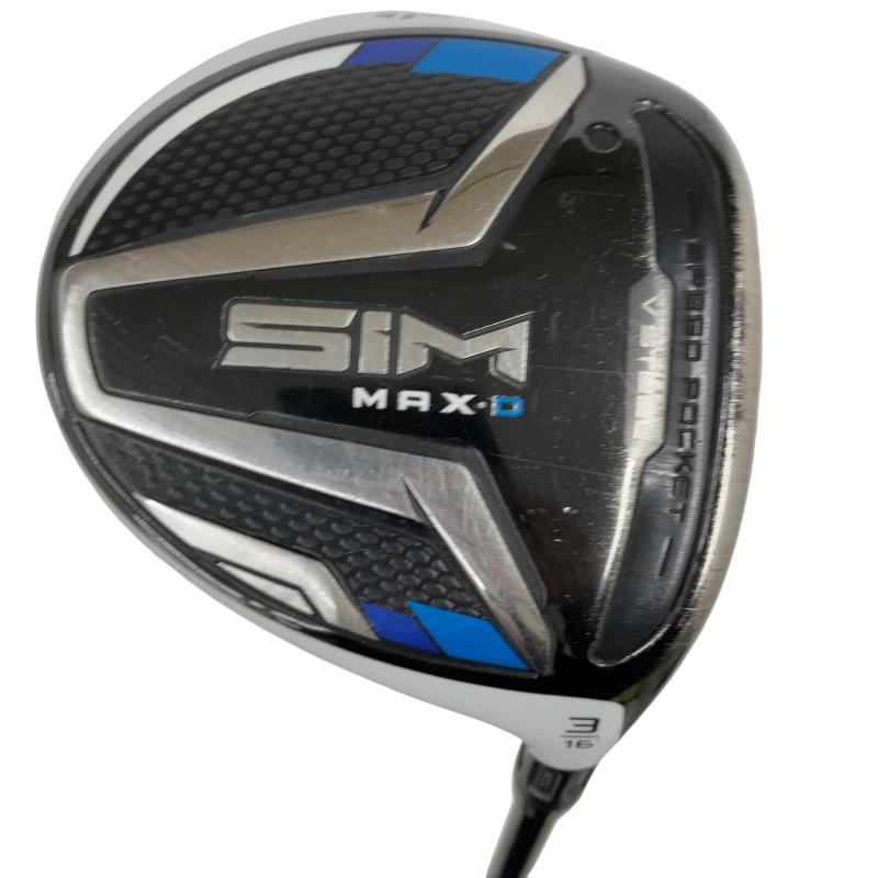 【中古】 テーラーメイド SIM MAX-D 3W フェアウェイウッド FW リシャフト (フレックスその他) メンズ 男性用 右利き 右用 Cランク ゴルフクラブ