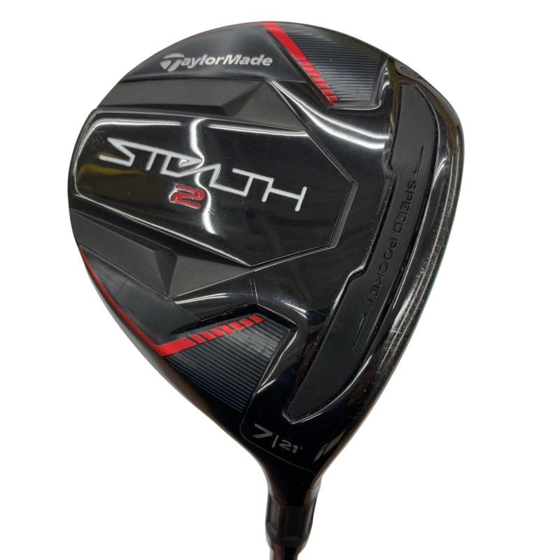 【中古】 テーラーメイド STEALTH2 7W フェアウェイウッド FW TENSEI RED TM50(STEALTH FW) (フレックスR) メンズ 男性用 右利き 右用 Cランク ゴルフクラブ