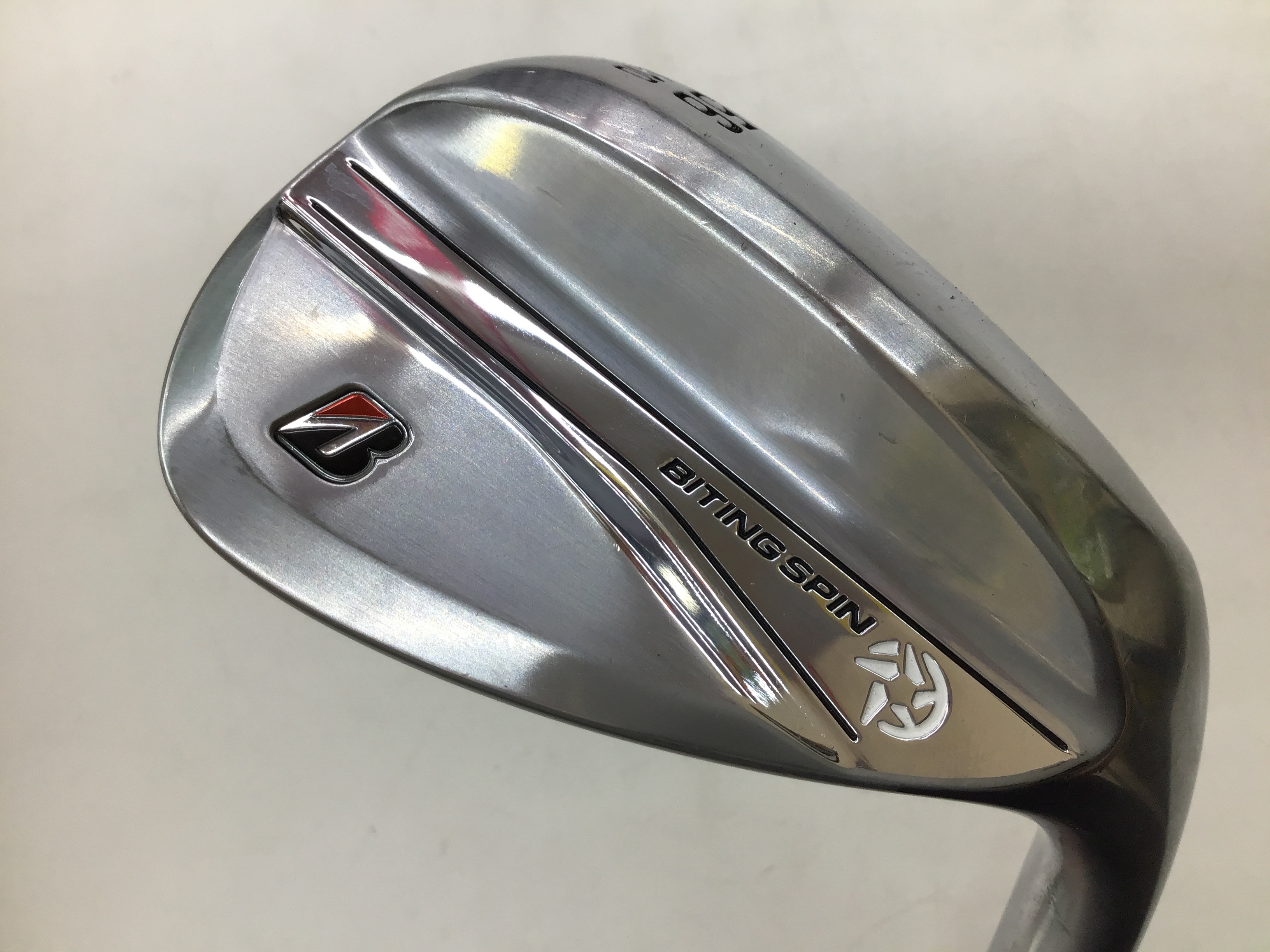 【中古】 ブリヂストン BRIDGESTONE BITING SPIN 56°/10°A ウェッジ WG リシャフト (フレックス余分の物) メンズ 成人男性用 右利き 右用 C価値づける ゴルフ野球クラブ