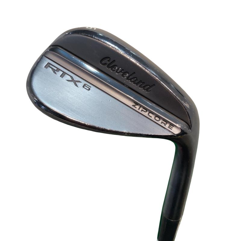 【中古】 クリーブランド Cleveland RTX-6 ZIPCORE ブラックサテン 56°/12° FULL ウェッジ WG 純正特注シャフト (フレックスS) メンズ 男性用 右利き 右用 Cランク ゴルフクラブ