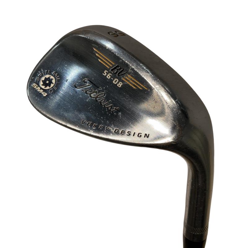 【中古】 タイトリスト VOKEY SPIN MILLED SM4 ツアークロム 56°/08° ウェッジ WG NS PRO 950GH (フレックスS) メンズ 男性用 右利き 右用 Dランク ゴルフクラブ