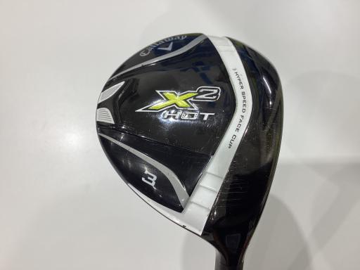 【中古】 キャロウェイ X2 HOT 3W フェアウェイウッド FW 純正特注シャフト (フレックスS) メンズ 男性用 右利き 右用 Cランク ゴルフクラブ
