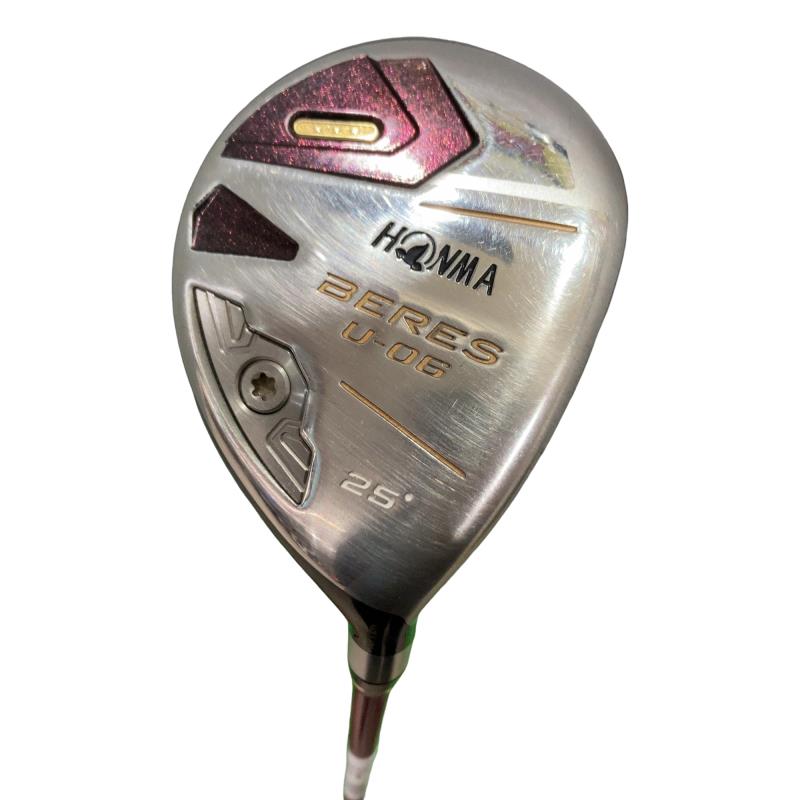 【中古】 本間ゴルフ BERES U-06 25° レディース ありがた味 UT 3S ARMRQX 38 (フレックスL) レディース お上さん用 右利き 右用 D序列付ける ゴルフ野球クラブ