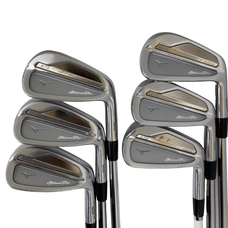 【中古】 ミズノ Mizuno Pro 518 6S アイアンセット IR 純正特注シャフト (フレックスS) メンズ 男性用 右利き 右用 Cランク ゴルフクラブ|ゴルフパートナー 中古クラブ店
