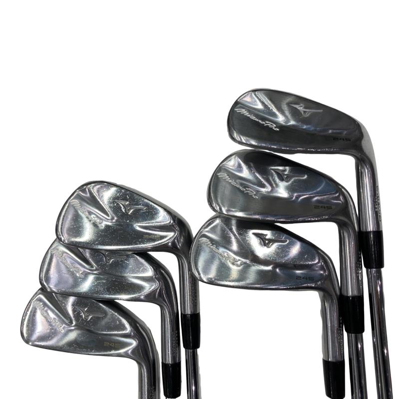 【中古】 ミズノ Mizuno Pro 245 8S アイアンセット IR 純正特注シャフト (フレックスR) メンズ 男性用 右利き 右用 Cランク ゴルフクラブ