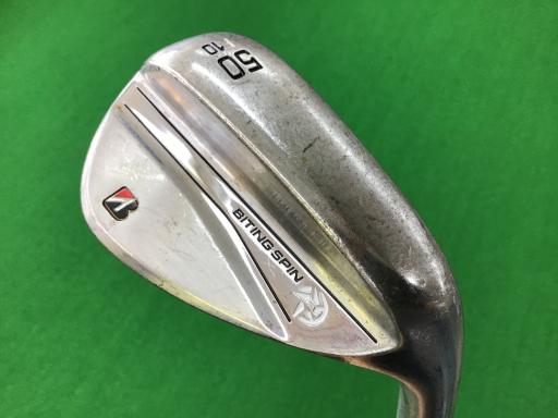 【中古】 ブリヂストン BRIDGESTONE BITING SPIN 50°/10°F ウェッジ WG 完全無欠特注立て坑 (フレックスS) メンズ 成人男性用 右利き 右用 C価値づける ゴルフ野球クラブ