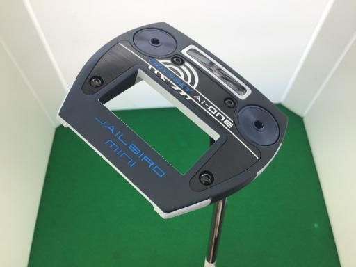 【中古】 オデッセイ Ai-ONE TRI-BEAM JAILBIRD MINI CH 34in パター PT STROKE LAB 90 スチール写真 (フレックス余分の物) メンズ 成人男性用 右利き 右用 B序列付ける ゴルフ野球クラブ