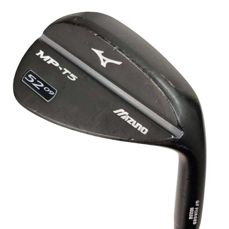 【中古】 ミズノ MP-T5 ブラック 52°/09° ウェッジ WG 純正特注シャフト (フレックスその他) メンズ 男性用 右利き 右用 Dランク ゴルフクラブ