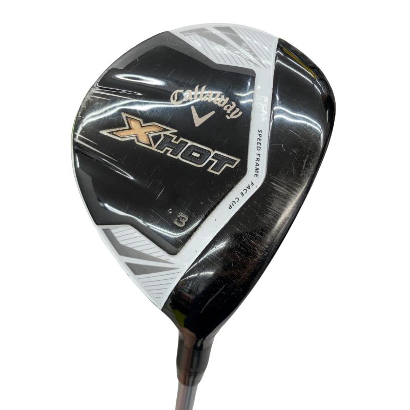【中古】 キャロウェイ X HOT 3W フェアウェイウッド FW X HOT 55W(フェアウェイウッド) (フレックスSR) メンズ 男性用 右利き 右用 Cランク ゴルフクラブ