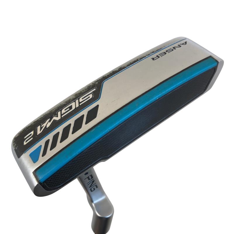 【中古】 ピン SIGMA 2 ANSER プラチナム 34in(PP58) パター PT スチール写真 (フレックス余分の物) メンズ 成人男性用 右利き 右用 C位置づける ゴルフ野球クラブ