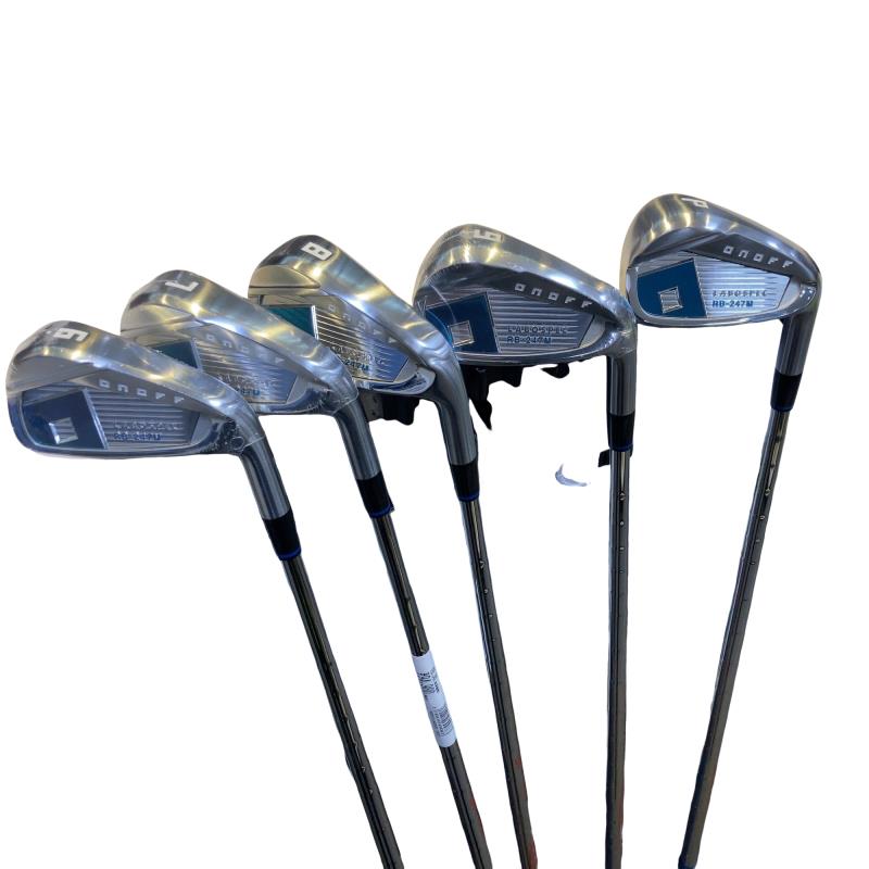 【中古】 ダイワ(グローブライド) ONOFF LABOSPEC RB-247M 5S アイアンセット IR 純正特注シャフト (フレックスX) メンズ 男性用 右利き 右用 Bランク ゴルフクラブ