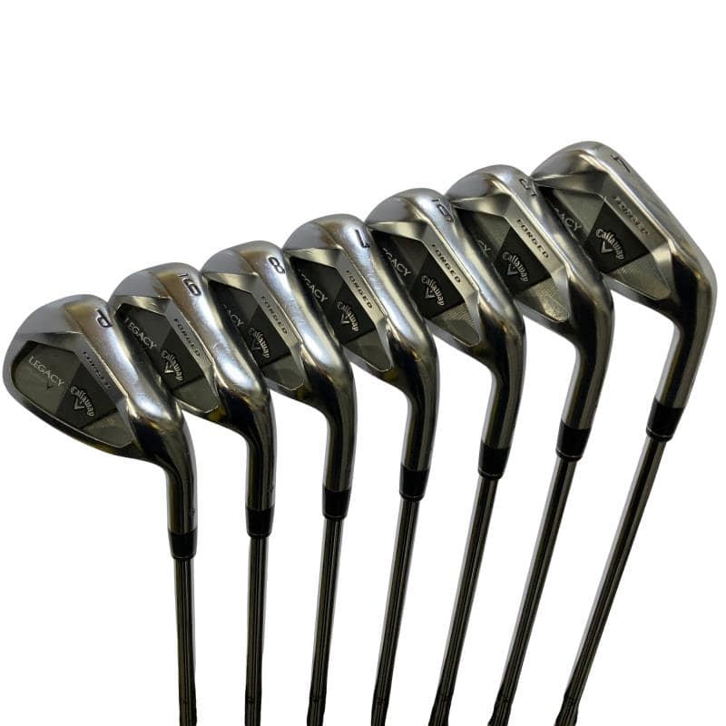 【中古】 キャロウェイ LEGACY BLACK 8S アイアンセット IR GS 95 (フレックスS) メンズ 男性用 右利き 右用 Cランク ゴルフクラブ