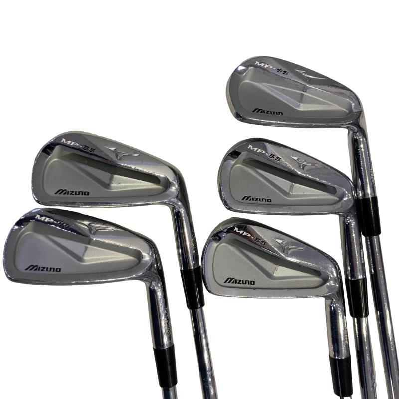 【中古】 ミズノ MP-55 6S アイアンセット IR 純正特注シャフト (フレックスR) メンズ 男性用 右利き 右用 Cランク ゴルフクラブ
