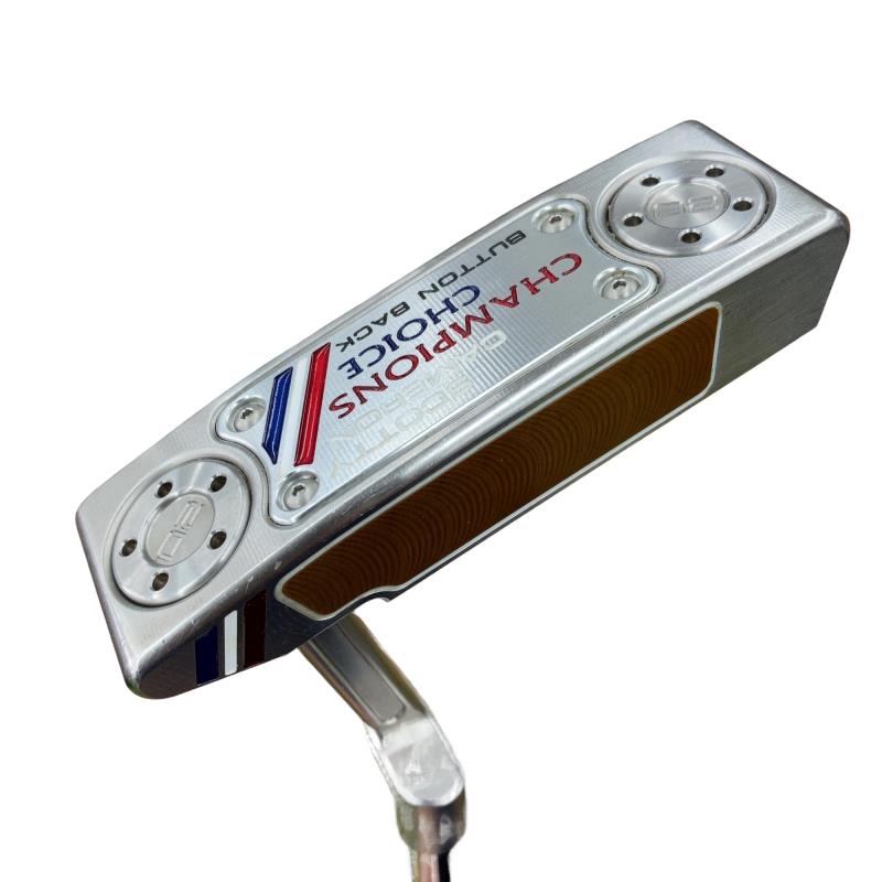 【中古】 タイトリスト SCOTTY CAMERON CHAMPIONS CHOICE BUTTON BACK NEWPORT 2 PLUS(2023) 33in パター PT スチール写真 (フレックス余分の物) メンズ 成人男性用 右利き 右用 C価値づける ゴルフ野球クラブ