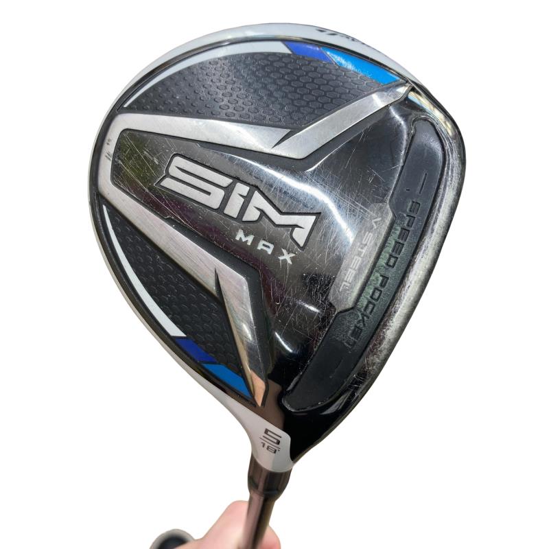 【中古】 テーラーメイド SIM MAX 5W フェアウェイウッド FW TENSEI BLUE TM50(FW) (フレックスS) メンズ 男性用 右利き 右用 Cランク ゴルフクラブ