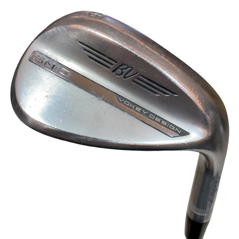 【中古】 タイトリスト VOKEY SPIN MILLED SM10 ツアークロム 56°/10°S ウェッジ WG Dynamic Gold (フレックスS) メンズ 男性用 右利き 右用 Dランク ゴルフクラブ