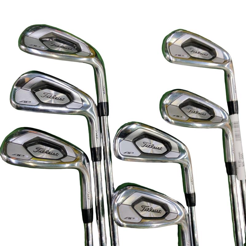 【中古】 タイトリスト Titleist AP3 718 7S アイアン仕掛ける IR NS PRO 950GH (フレックスS) メンズ 成人男性用 右利き 右用 C価値づける ゴルフ野球クラブ