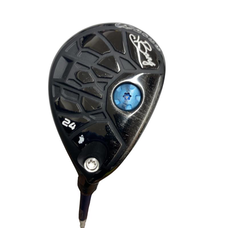 【中古】 Waoww RV-555(黒いこと) 24° ありがた味 UT 純然たる特注矢がら (フレックスR) メンズ 成人男性用 右利き 右用 C位置づける ゴルフ野球クラブ
