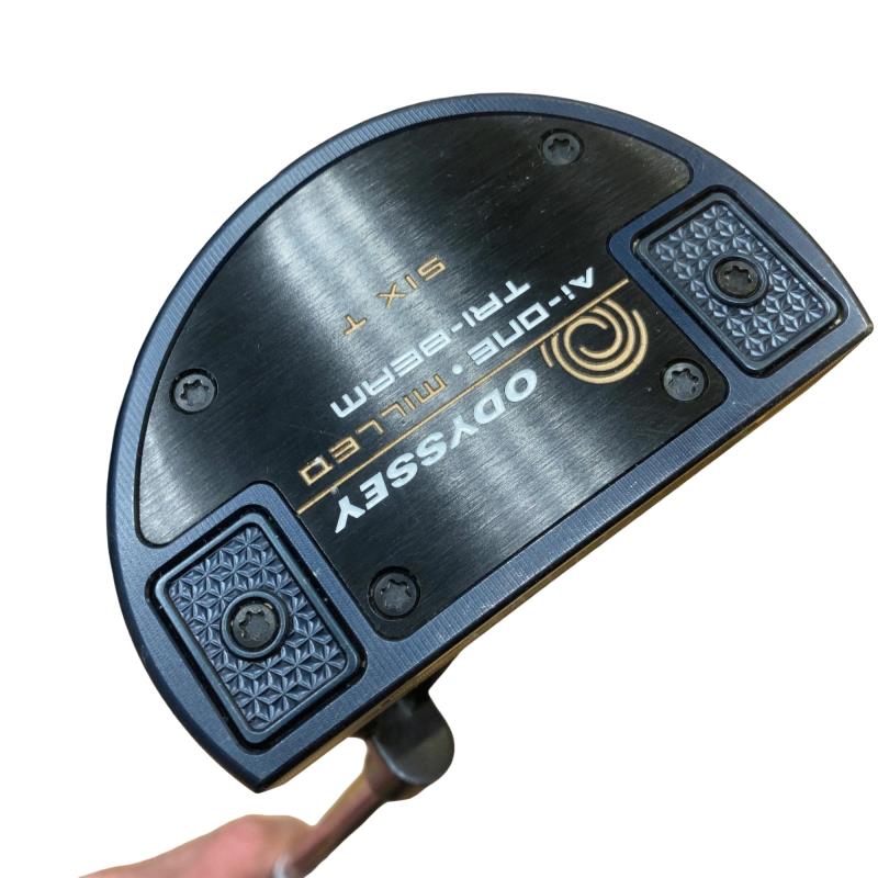 【中古】 オデッセイ Ai-ONE・MILLED TRI-BEAM SIX T 34in パター PT STROKE LAB 90 スチール写真 (フレックス余分の物) メンズ 成人男性用 右利き 右用 C位置づける ゴルフ野球クラブ