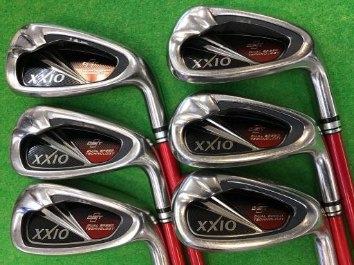 【中古】 ダンロップ XXIO(2014) 6S(レッド) アイアンセット IR XXIO MP800(アイアン)レッド (フレックスSR) メンズ 男性用 右利き 右用 Cランク ゴルフクラブ