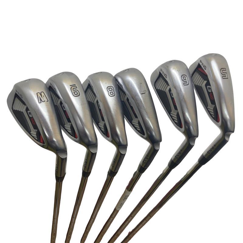 【中古】 ピン G410  6S アイアン書き割り IR NS PRO MODUS3 TOUR105 (フレックスS) メンズ 成人男性用 右利き 右用 C序列付ける ゴルフ野球クラブ