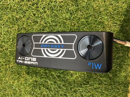 【中古】 オデッセイ Ai-ONE TRI-BEAM #1W CH 34in パター PT STROKE LAB 90 スチール写真 (フレックス余分の物) メンズ 成人男性用 右利き 右用 B位置付ける ゴルフ野球クラブ メンズクラブ-クラブ