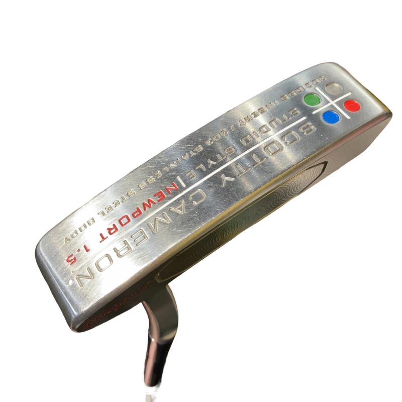 【中古】 タイトリスト SCOTTY CAMERON STUDIO STYLE NEWPORT 1.5 35in パター PT スチール写真 (フレックス余分の物) メンズ 成人男性用 右利き 右用 D価値づける ゴルフ野球クラブ