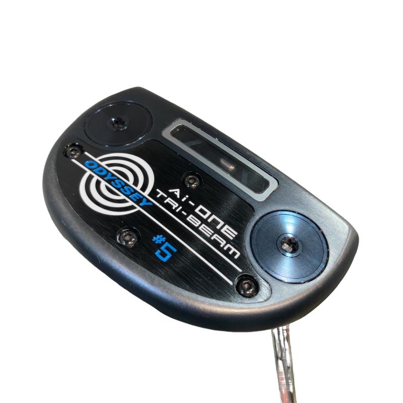 【中古】 オデッセイ Ai-ONE TRI-BEAM #5 34in パター PT STROKE LAB 90 スチール写真 (フレックス余分の物) メンズ 成人男性用 右利き 右用 C序列付ける ゴルフ野球クラブ