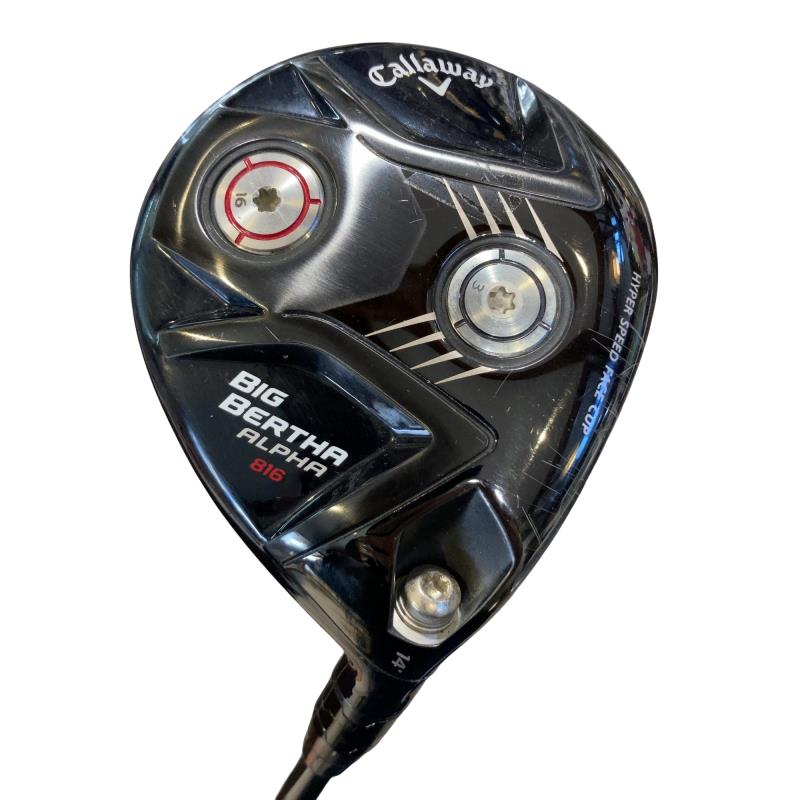 【中古】 キャロウェイ BIG BERTHA ALPHA 816 14° フェアウェイウッド FW BIG BERTHA(2015)フェアウェイ (フレックスS) メンズ 男性用 右利き 右用 Cランク ゴルフクラブ