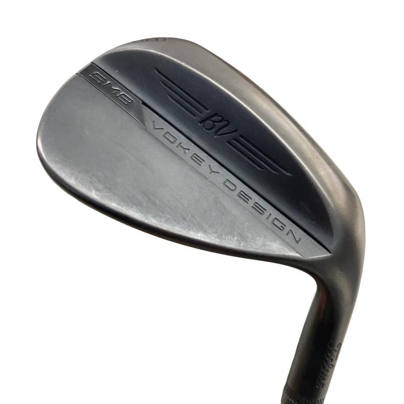 【中古】 タイトリスト VOKEY SPIN MILLED SM8 ジェット機黒いこと 58°/12°D ウェッジ WG リシャフト (フレックス余分の物) メンズ 成人男性用 右利き 右用 D位置づける ゴルフ野球クラブ