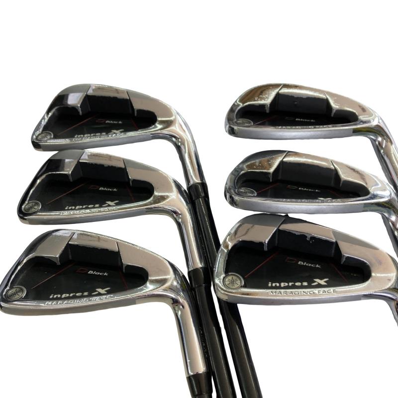 【中古】 ヤマハ inpres X D BLACK 6S アイアンセット IR DX-508i (フレックスSR) メンズ 男性用 右利き 右用 Cランク ゴルフクラブ｜ゴルフパートナー 中古クラブ店